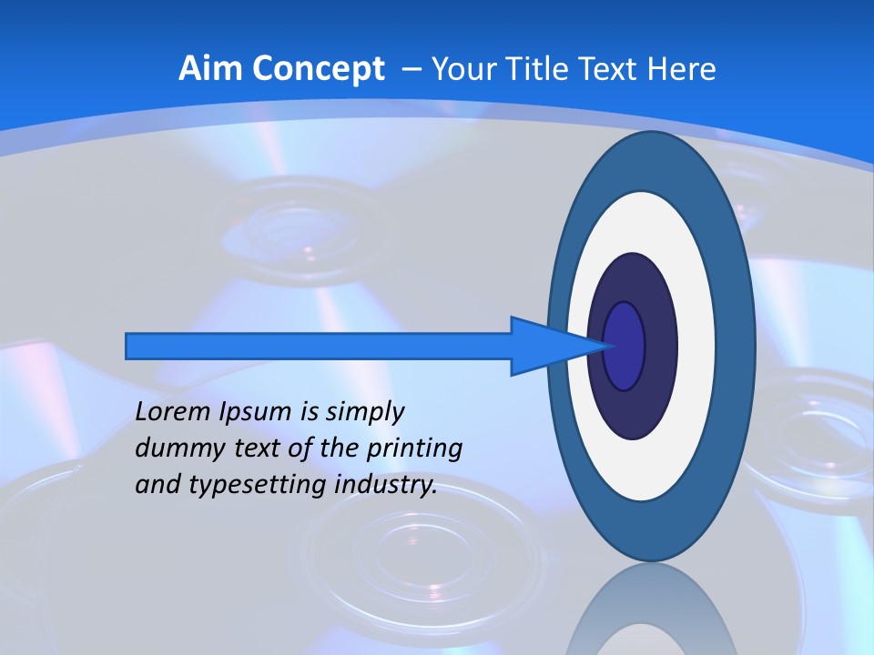 Close Up Of Batch Of Compact Disc PowerPoint Template