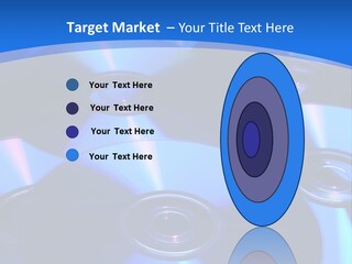 Close Up Of Batch Of Compact Disc PowerPoint Template