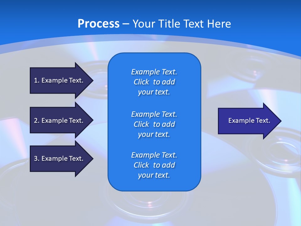 Close Up Of Batch Of Compact Disc PowerPoint Template