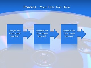 Close Up Of Batch Of Compact Disc PowerPoint Template