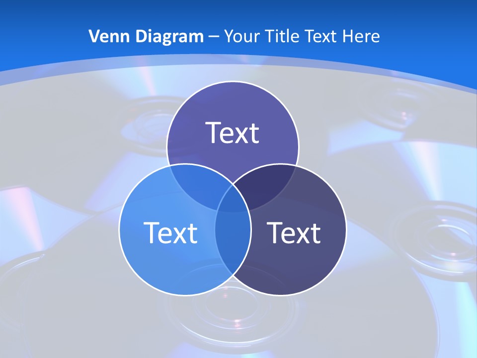 Close Up Of Batch Of Compact Disc PowerPoint Template