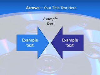 Close Up Of Batch Of Compact Disc PowerPoint Template