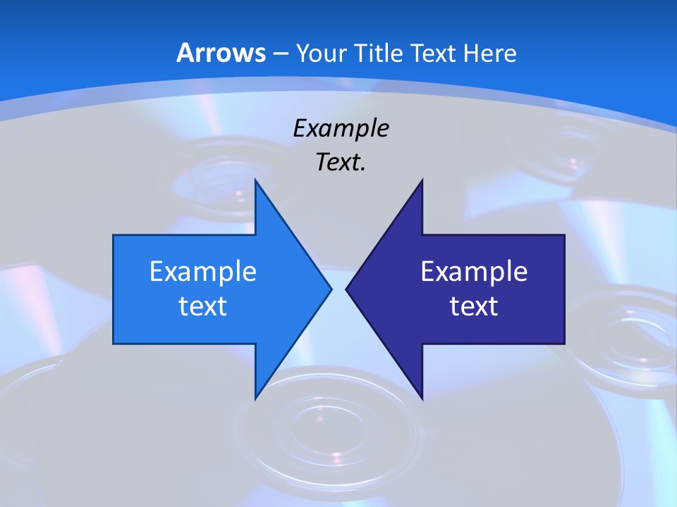 Close Up Of Batch Of Compact Disc PowerPoint Template