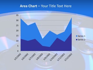 Close Up Of Batch Of Compact Disc PowerPoint Template