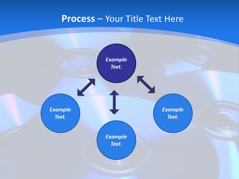 Close Up Of Batch Of Compact Disc PowerPoint Template