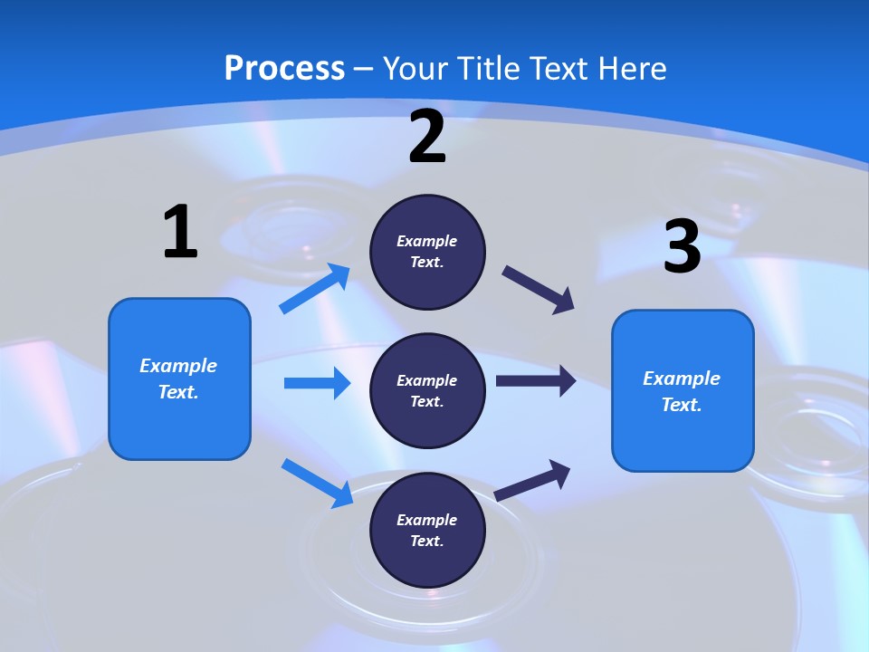 Close Up Of Batch Of Compact Disc PowerPoint Template