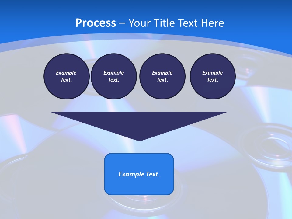 Close Up Of Batch Of Compact Disc PowerPoint Template
