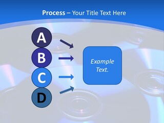 Close Up Of Batch Of Compact Disc PowerPoint Template