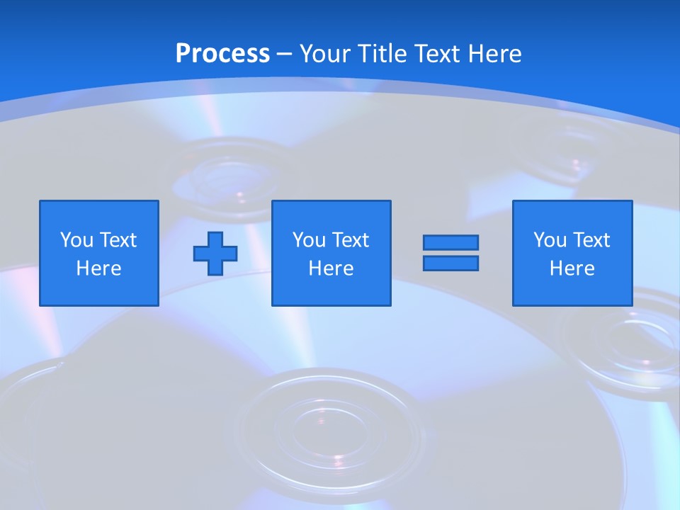 Close Up Of Batch Of Compact Disc PowerPoint Template
