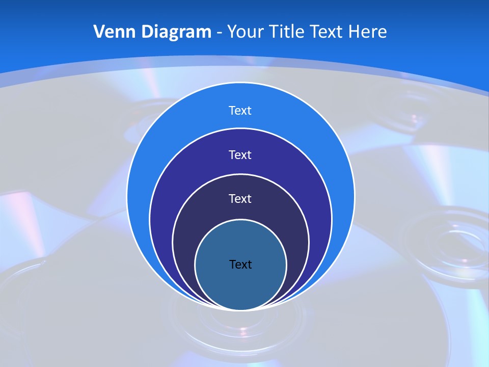 Close Up Of Batch Of Compact Disc PowerPoint Template