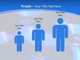 Close Up Of Batch Of Compact Disc PowerPoint Template