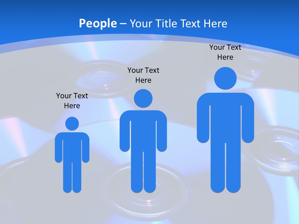 Close Up Of Batch Of Compact Disc PowerPoint Template