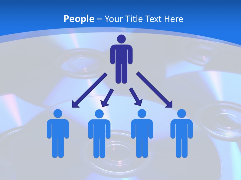 Close Up Of Batch Of Compact Disc PowerPoint Template