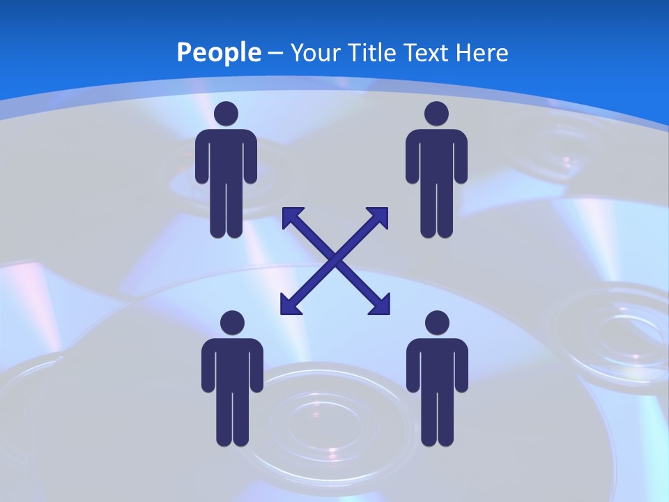 Close Up Of Batch Of Compact Disc PowerPoint Template