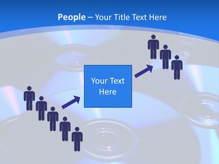 Close Up Of Batch Of Compact Disc PowerPoint Template