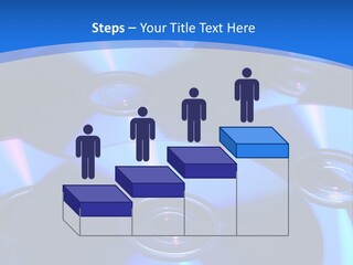 Close Up Of Batch Of Compact Disc PowerPoint Template