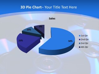 Close Up Of Batch Of Compact Disc PowerPoint Template