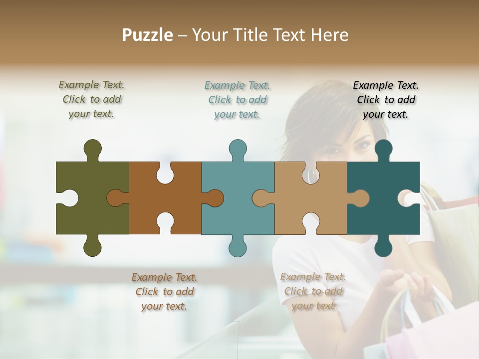 Building Blocks /A House Symbol Isolated On A Red Background PowerPoint Template