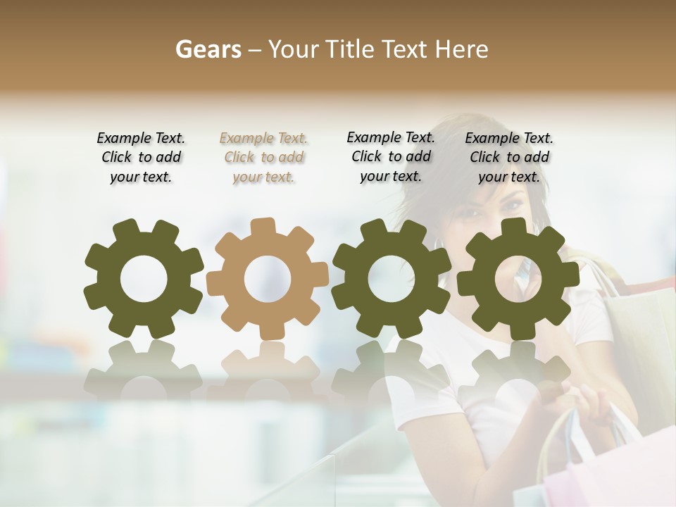 Building Blocks /A House Symbol Isolated On A Red Background PowerPoint Template