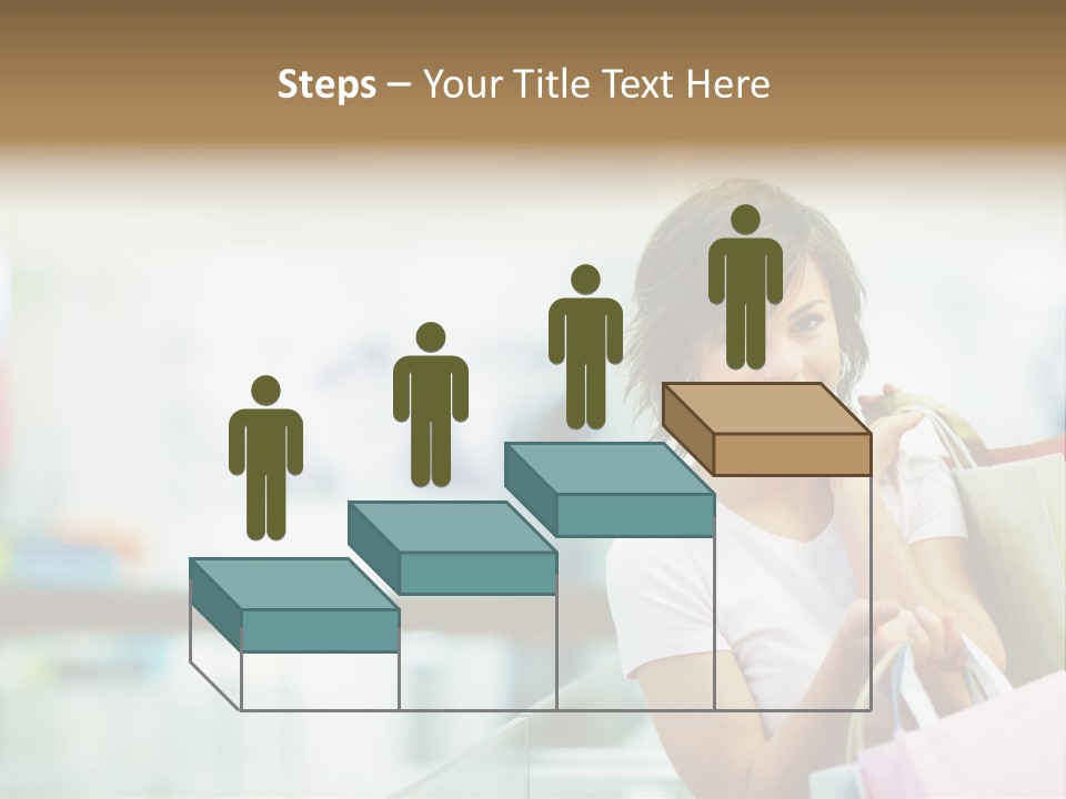 Building Blocks /A House Symbol Isolated On A Red Background PowerPoint Template