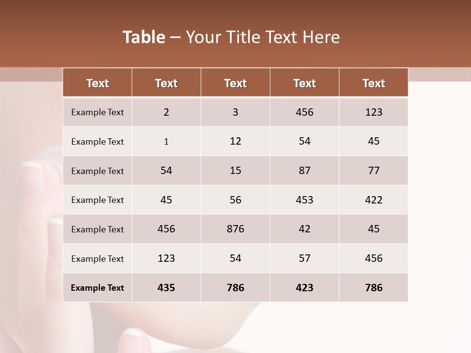 A Woman Holding A Cream On Her Face PowerPoint Template