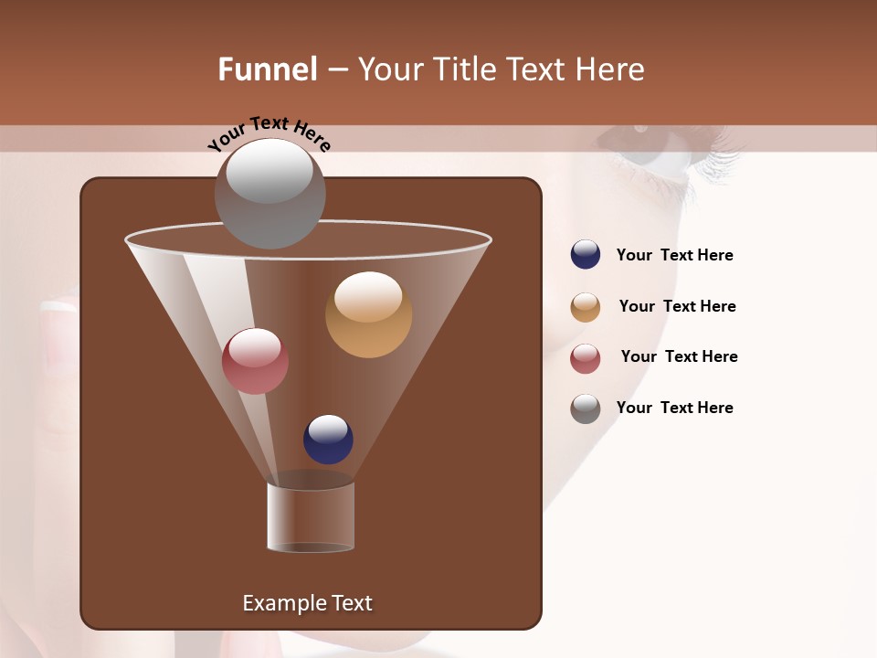 A Woman Holding A Cream On Her Face PowerPoint Template