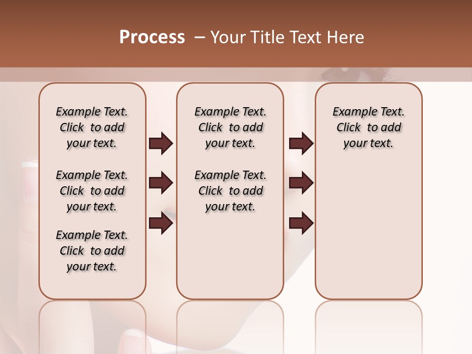 A Woman Holding A Cream On Her Face PowerPoint Template