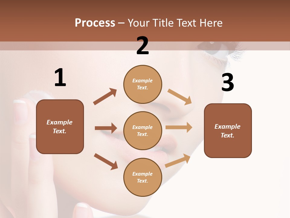 A Woman Holding A Cream On Her Face PowerPoint Template