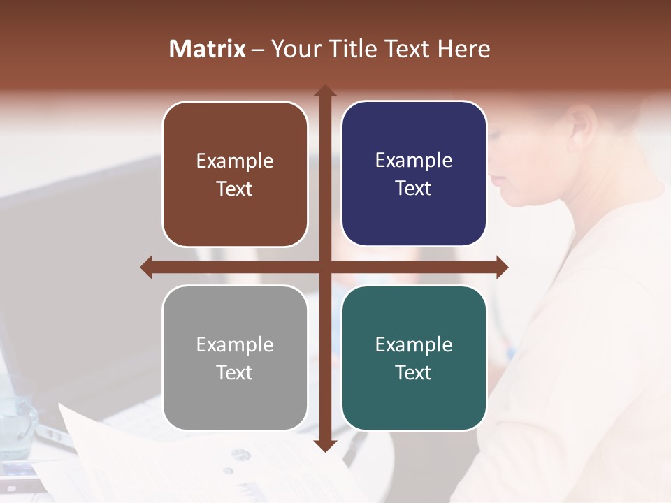 A Woman Holding A Baby In Her Lap While Looking At A Laptop PowerPoint Template