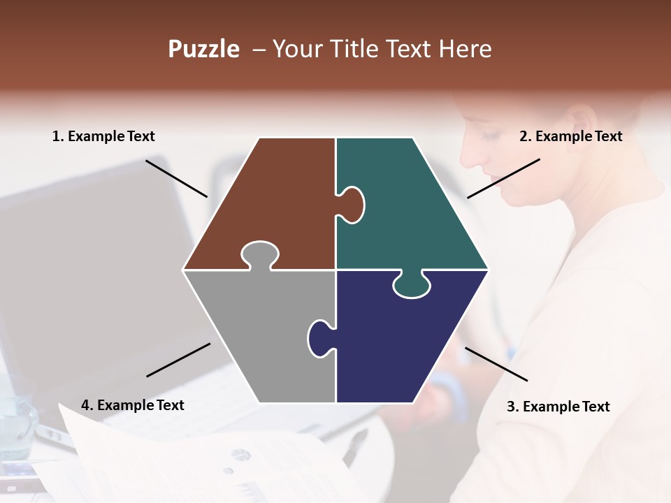 A Woman Holding A Baby In Her Lap While Looking At A Laptop PowerPoint Template