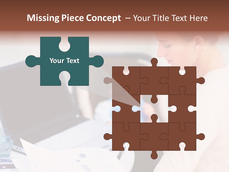 A Woman Holding A Baby In Her Lap While Looking At A Laptop PowerPoint Template