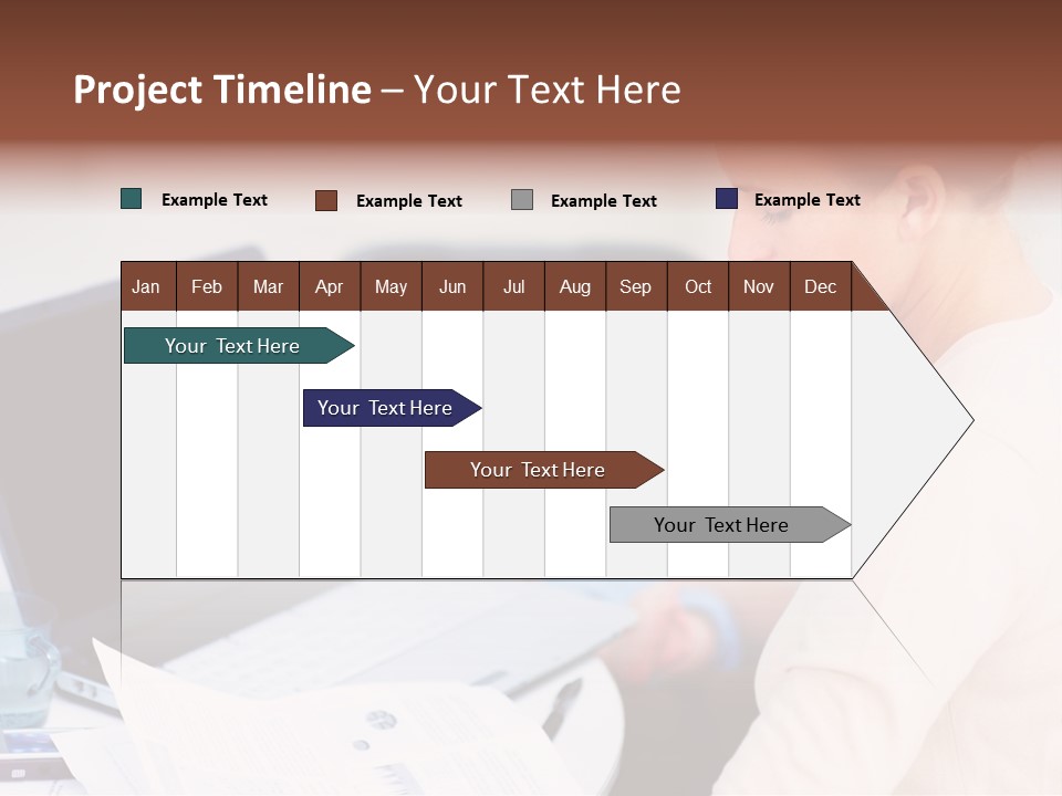 A Woman Holding A Baby In Her Lap While Looking At A Laptop PowerPoint Template