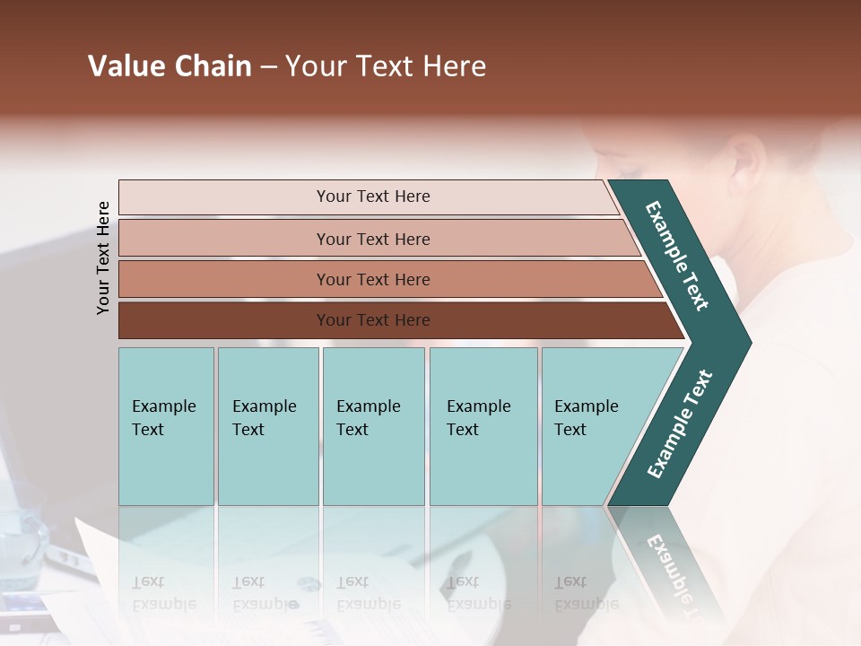 A Woman Holding A Baby In Her Lap While Looking At A Laptop PowerPoint Template