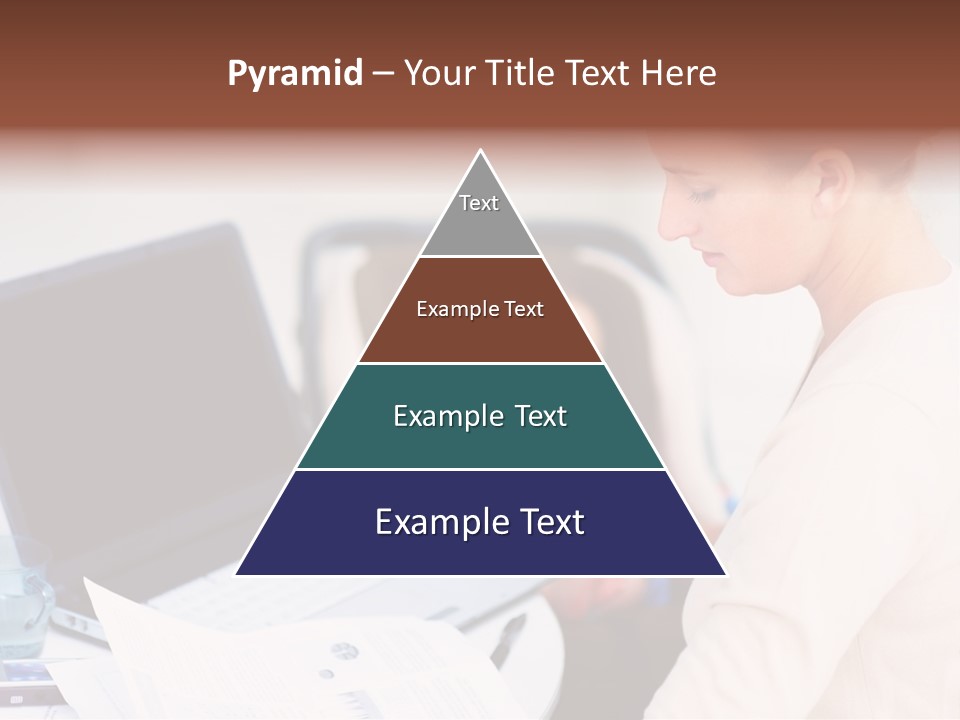 A Woman Holding A Baby In Her Lap While Looking At A Laptop PowerPoint Template