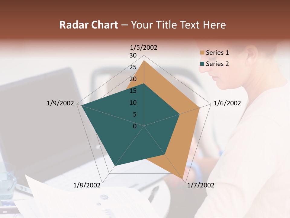 A Woman Holding A Baby In Her Lap While Looking At A Laptop PowerPoint Template