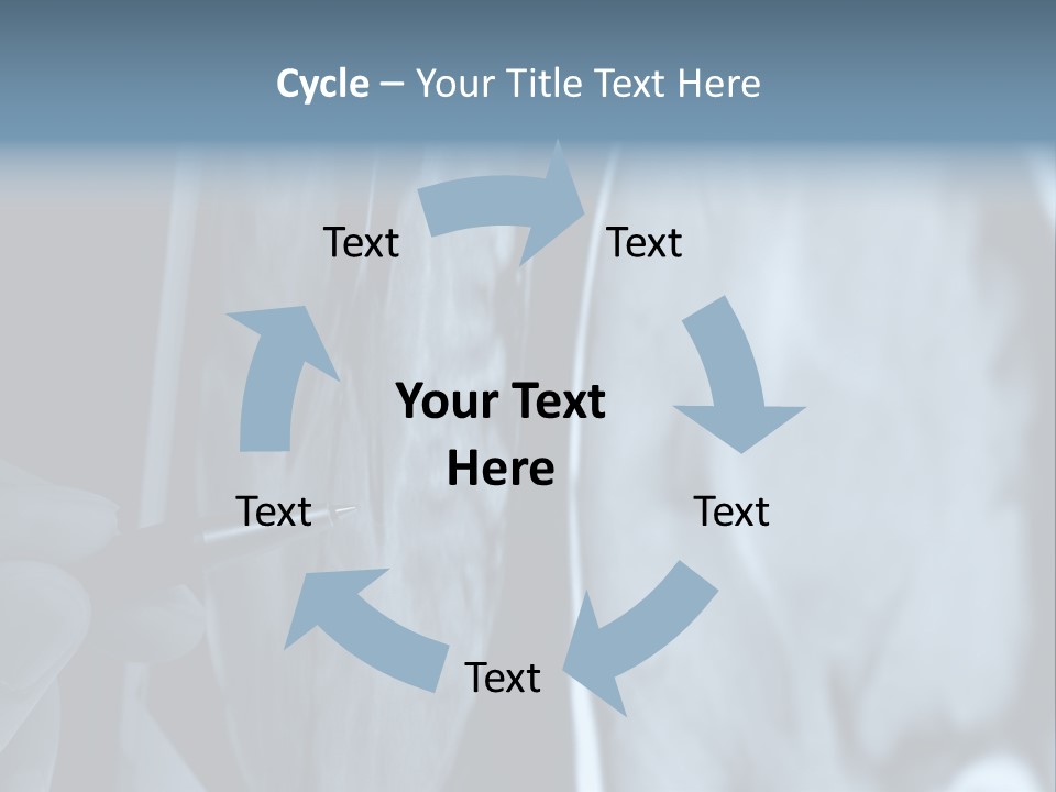 Pen Showing X-Ray Pictures Of Brain On Screen PowerPoint Template