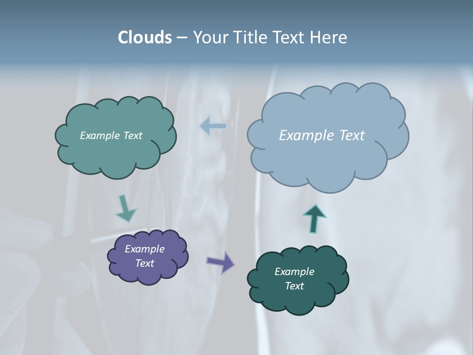 Pen Showing X-Ray Pictures Of Brain On Screen PowerPoint Template