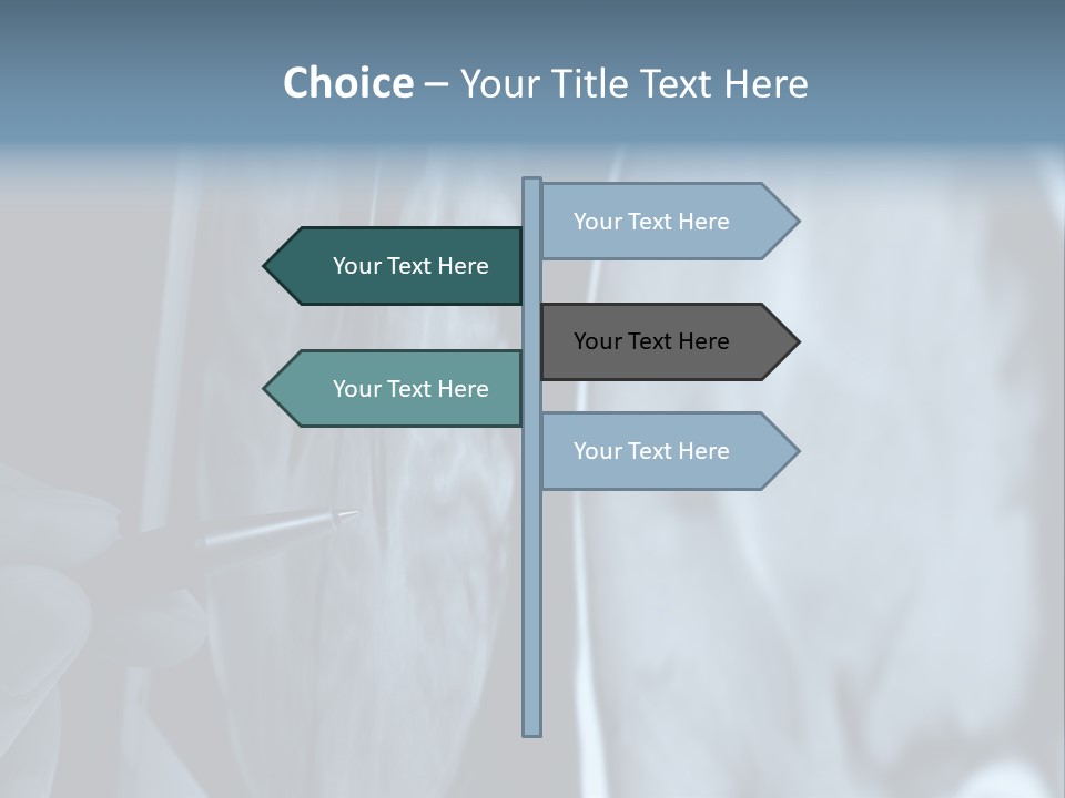 Pen Showing X-Ray Pictures Of Brain On Screen PowerPoint Template