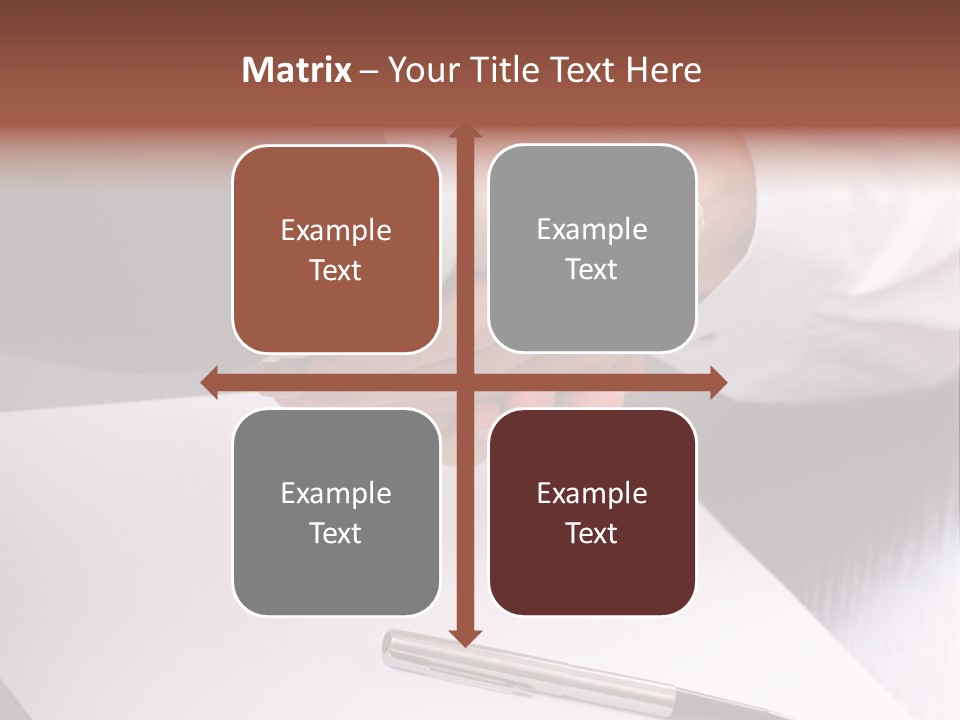 Businesspeople Shaking Hands PowerPoint Template