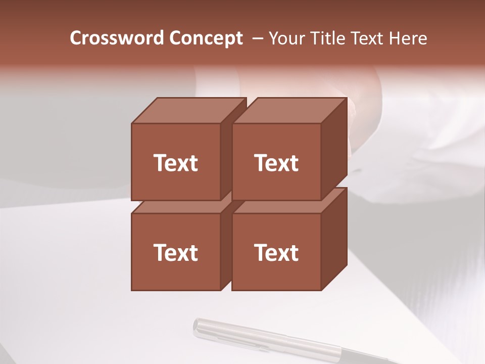 Businesspeople Shaking Hands PowerPoint Template