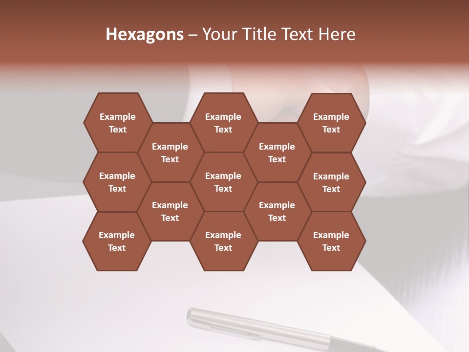 Businesspeople Shaking Hands PowerPoint Template