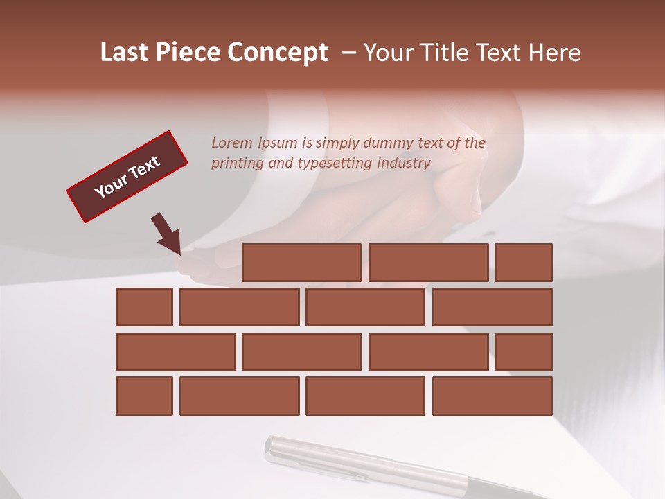 Businesspeople Shaking Hands PowerPoint Template