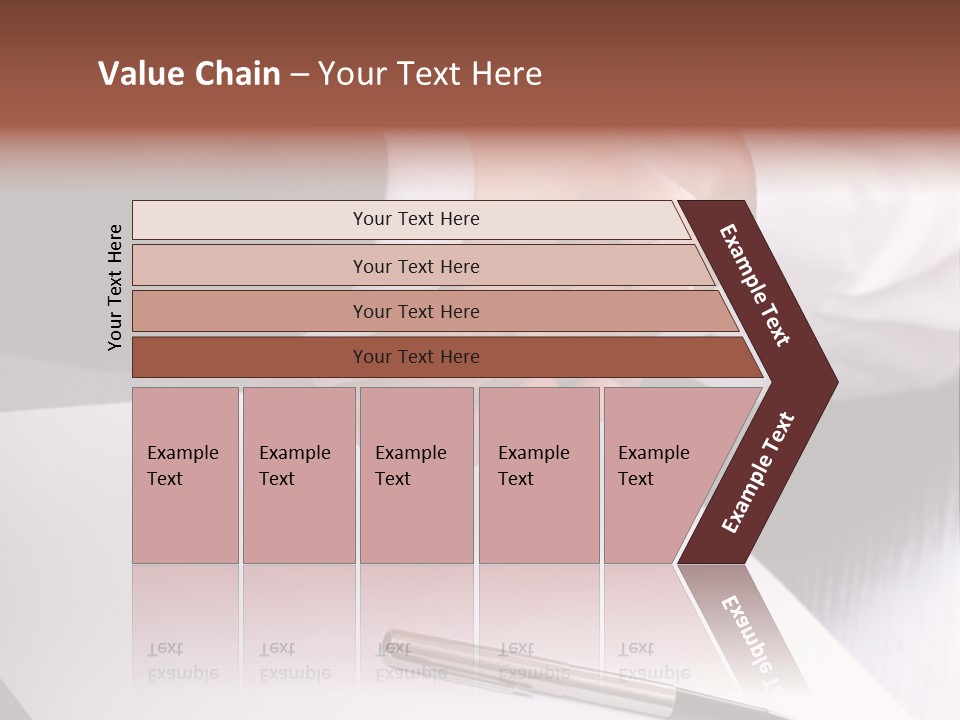 Businesspeople Shaking Hands PowerPoint Template