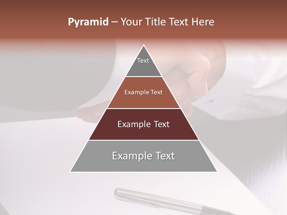 Businesspeople Shaking Hands PowerPoint Template