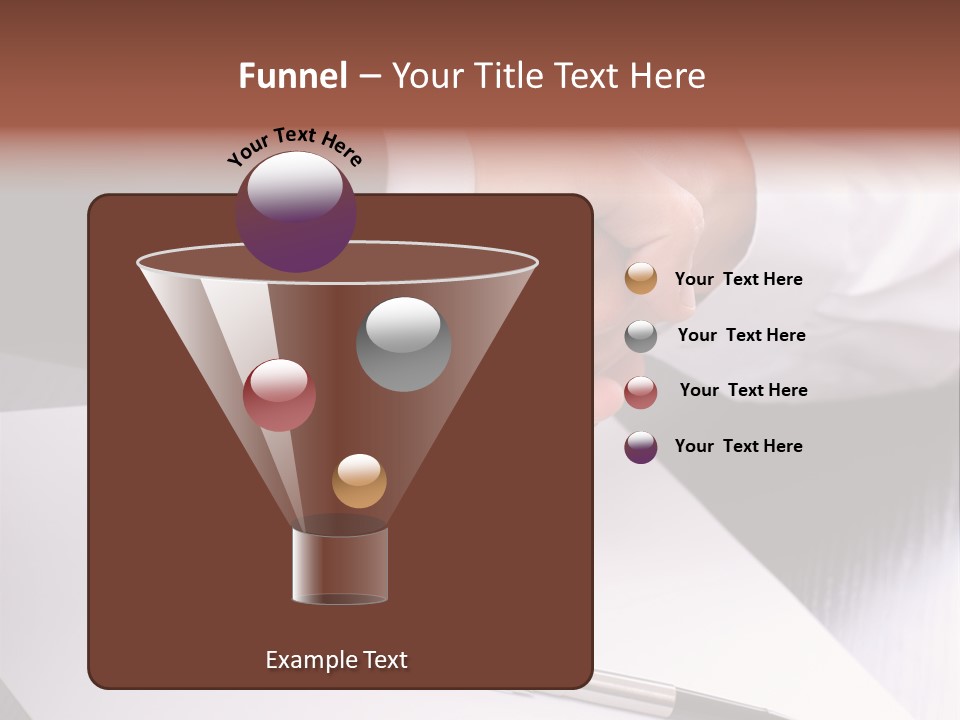 Businesspeople Shaking Hands PowerPoint Template