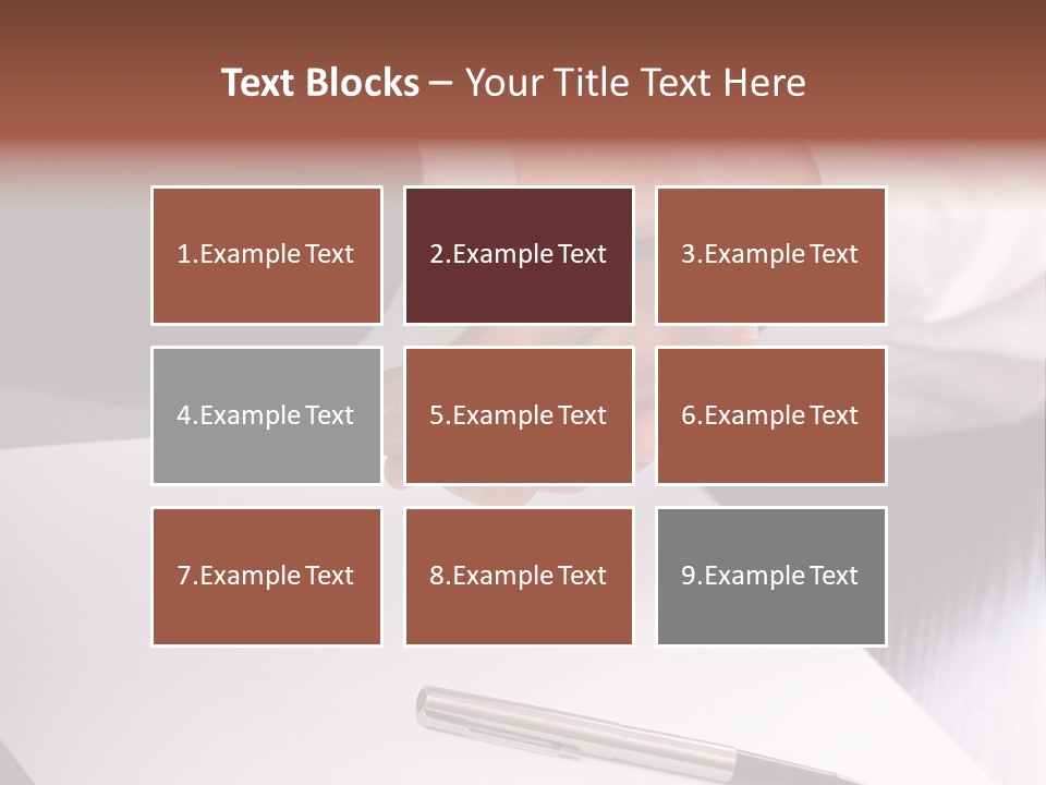 Businesspeople Shaking Hands PowerPoint Template