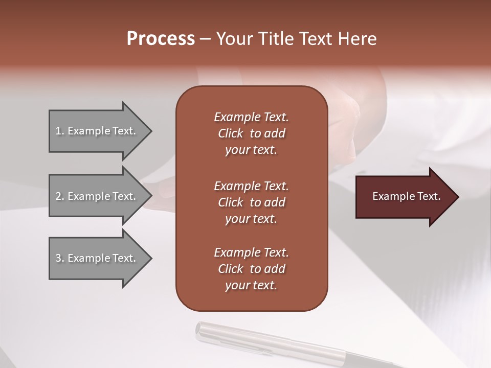 Businesspeople Shaking Hands PowerPoint Template