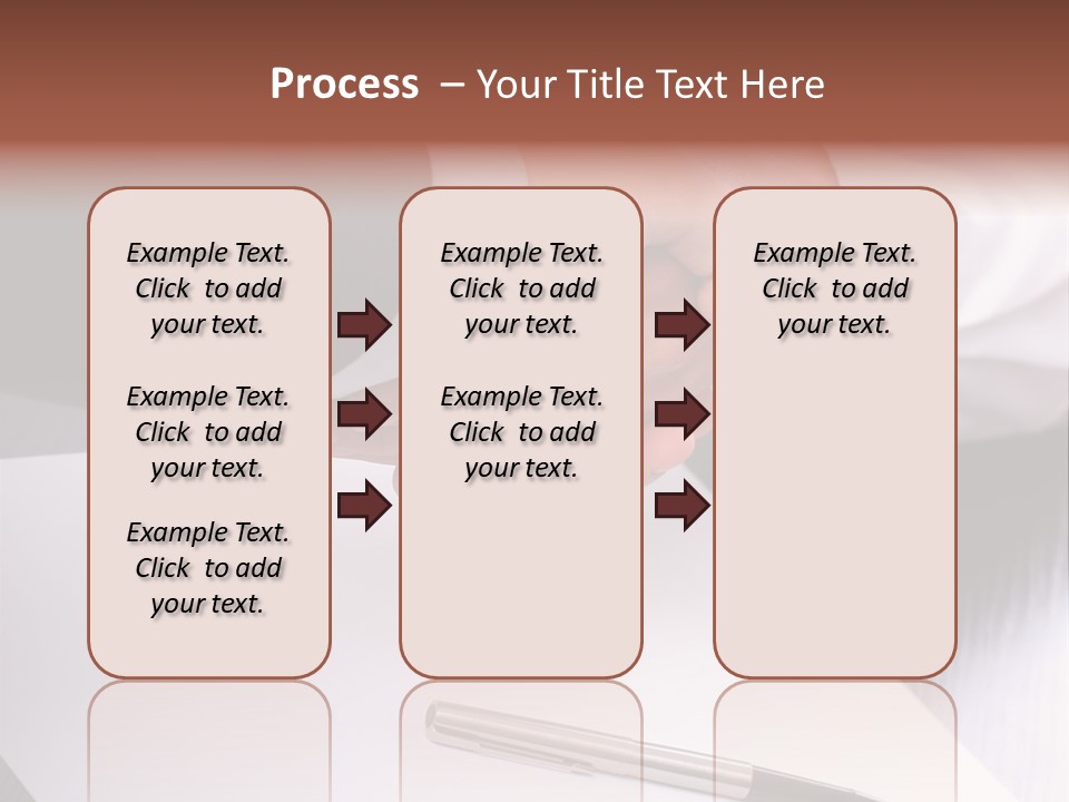 Businesspeople Shaking Hands PowerPoint Template