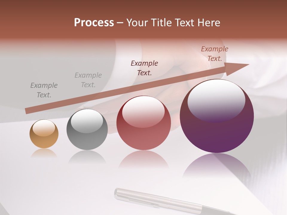 Businesspeople Shaking Hands PowerPoint Template