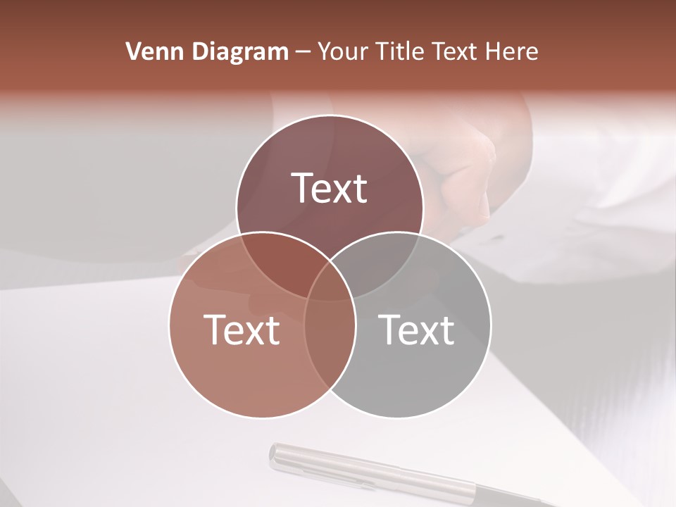 Businesspeople Shaking Hands PowerPoint Template